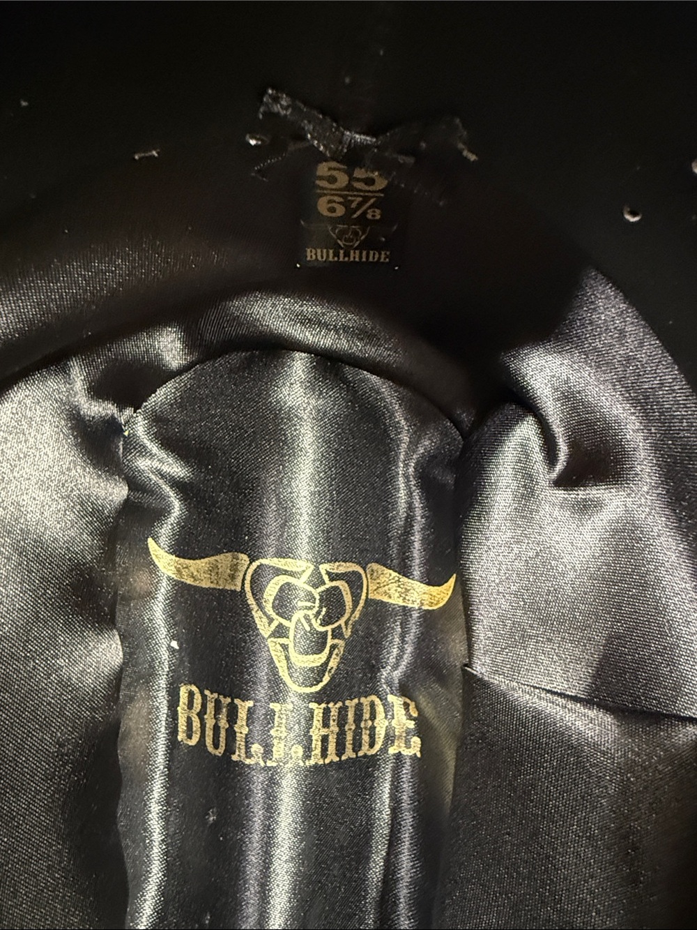 Bullhide Black Felt Western Hat with Cream Trim and Band - Picture 6 of 7